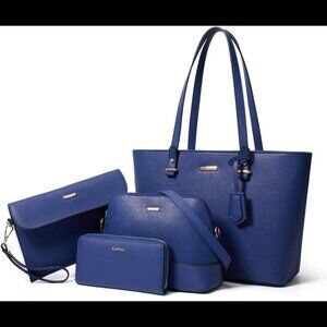 Women Fashion Handbags Wallet Tote Bag Shoulder Bag Top Handle Satchel Purse Set